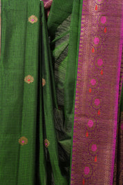 Green Banarasi Silk Saree - SRGBSS739