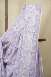 Lavender HBP Cotton Saree - SRLCS3409