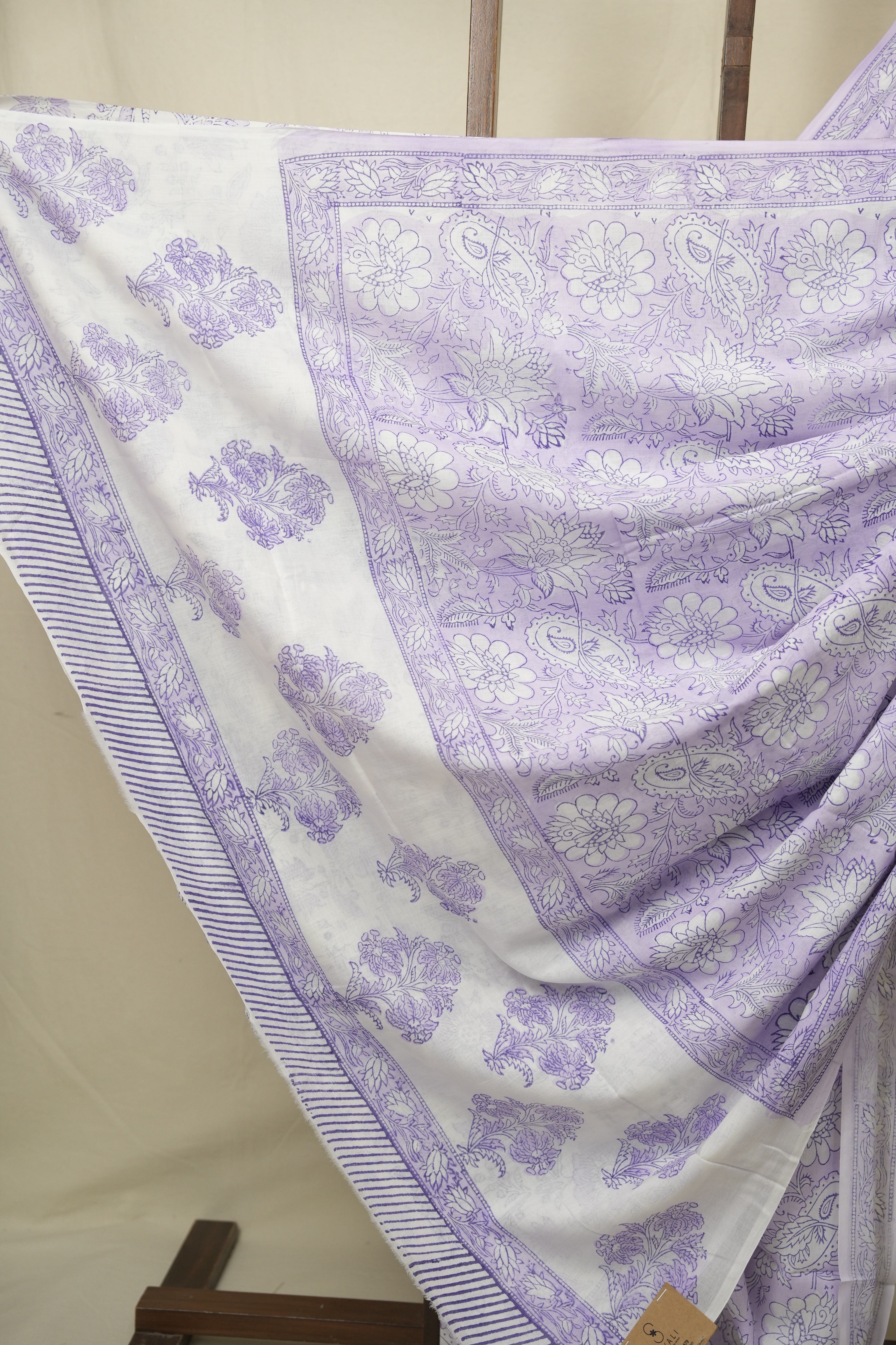 Lavender HBP Cotton Saree - SRLCS3409