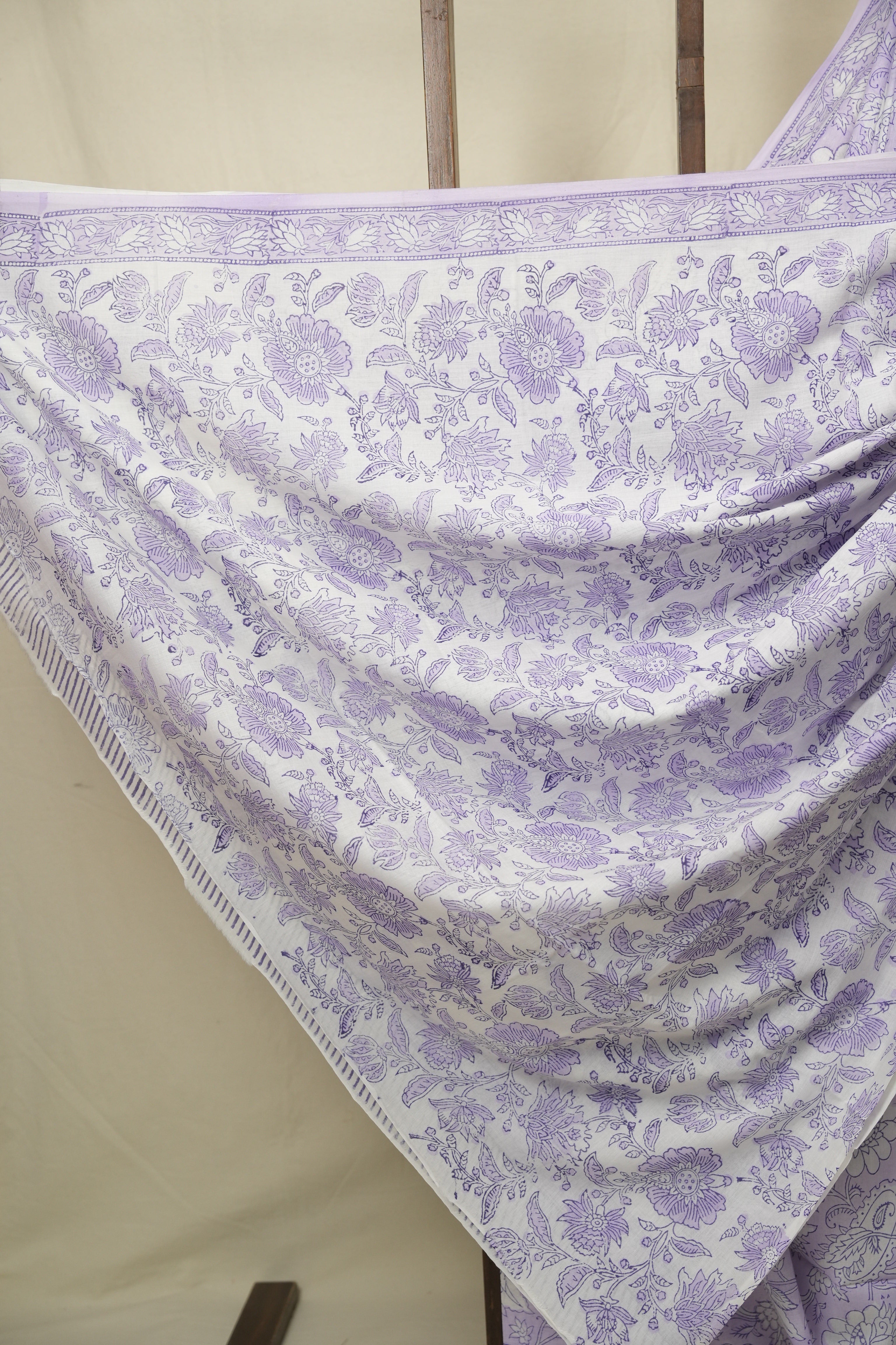 Lavender HBP Cotton Saree - SRLCS3409