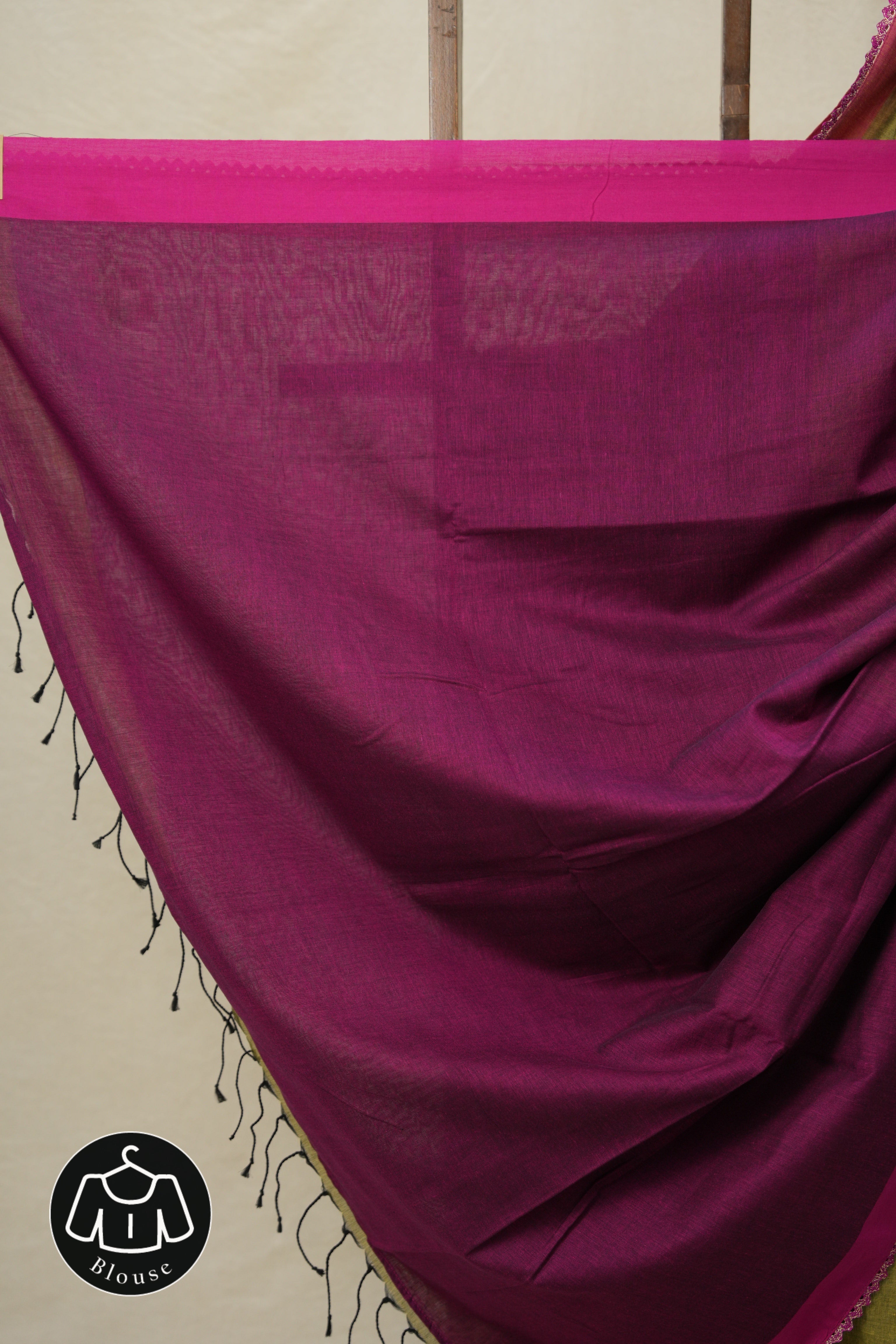 Mehandi Green Bengal Cotton Saree With Lace - SRMGBCSWL07
