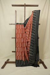 Brick HBP Cotton Saree - SRBCS3458