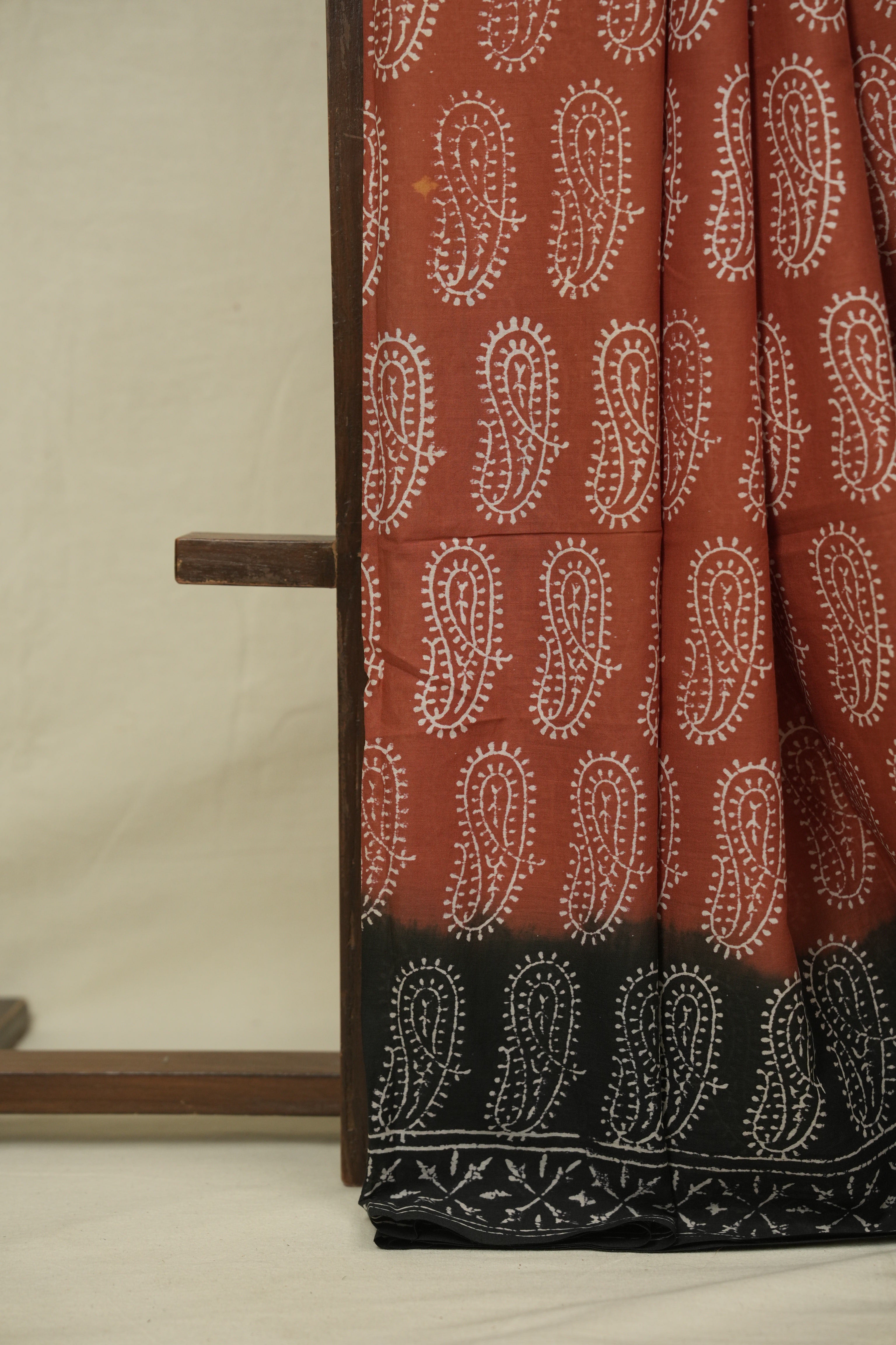 Brick HBP Cotton Saree - SRBCS3458