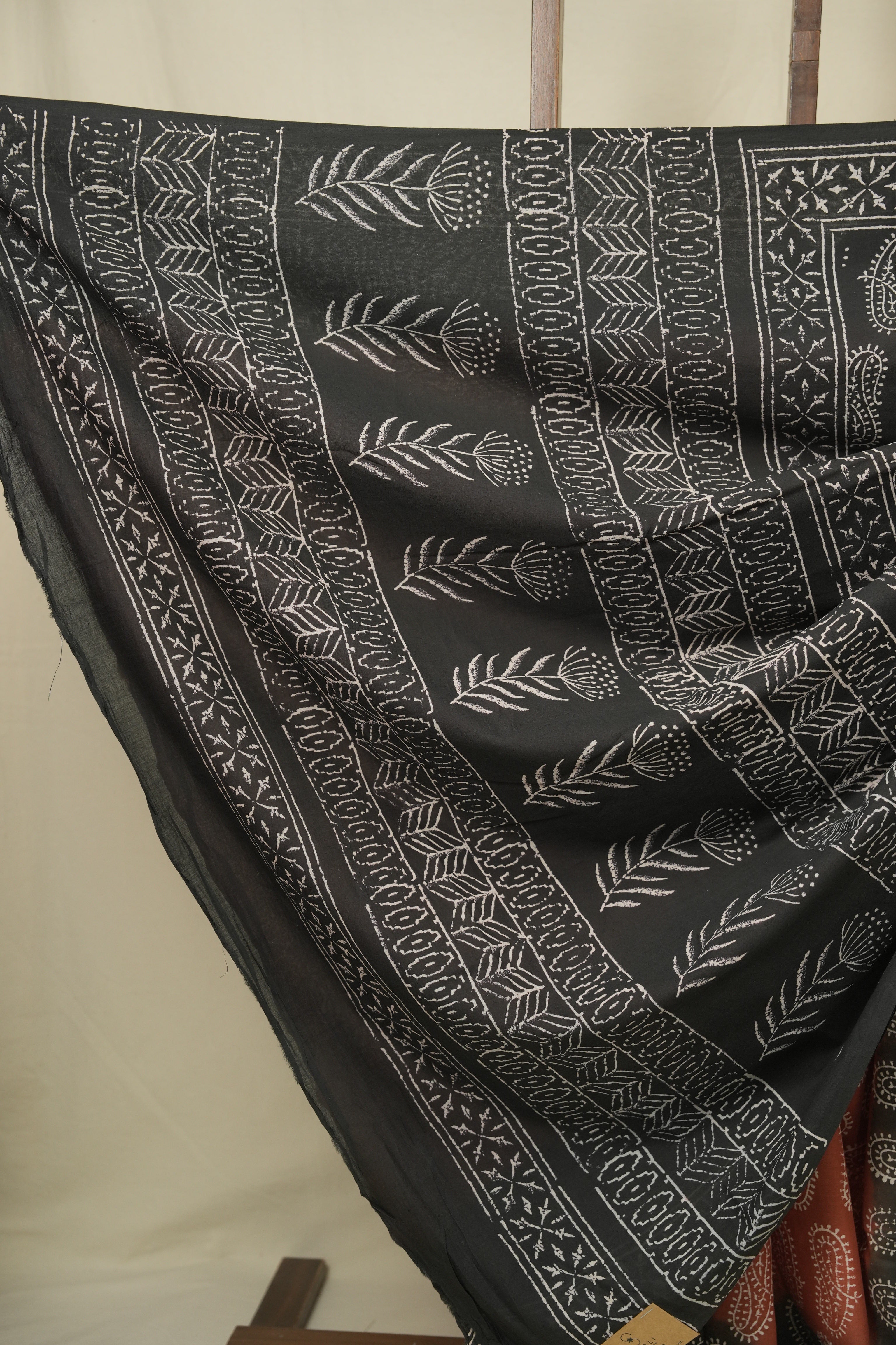 Brick HBP Cotton Saree - SRBCS3458