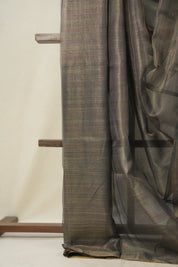 Black-Multicolor Tissue Tussar Silk Saree - SRBMTTSS601