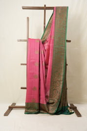 Rani Pink Banarasi Silk Saree - SRRPBSS742