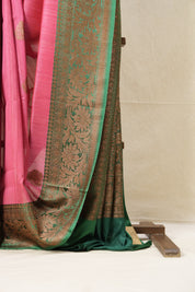 Rani Pink Banarasi Silk Saree - SRRPBSS742