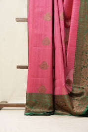 Rani Pink Banarasi Silk Saree - SRRPBSS742