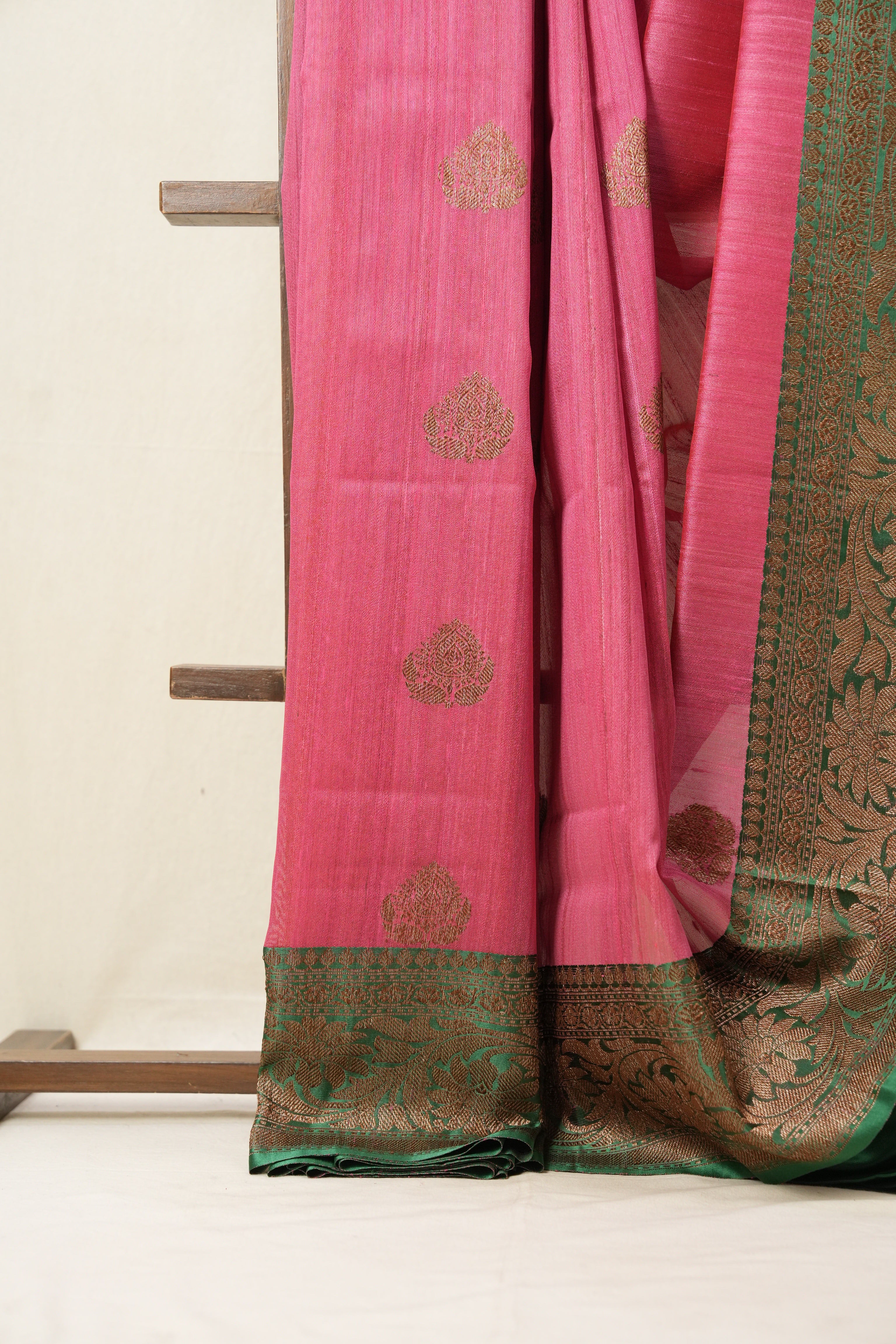 Rani Pink Banarasi Silk Saree - SRRPBSS742