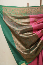 Rani Pink Banarasi Silk Saree - SRRPBSS742