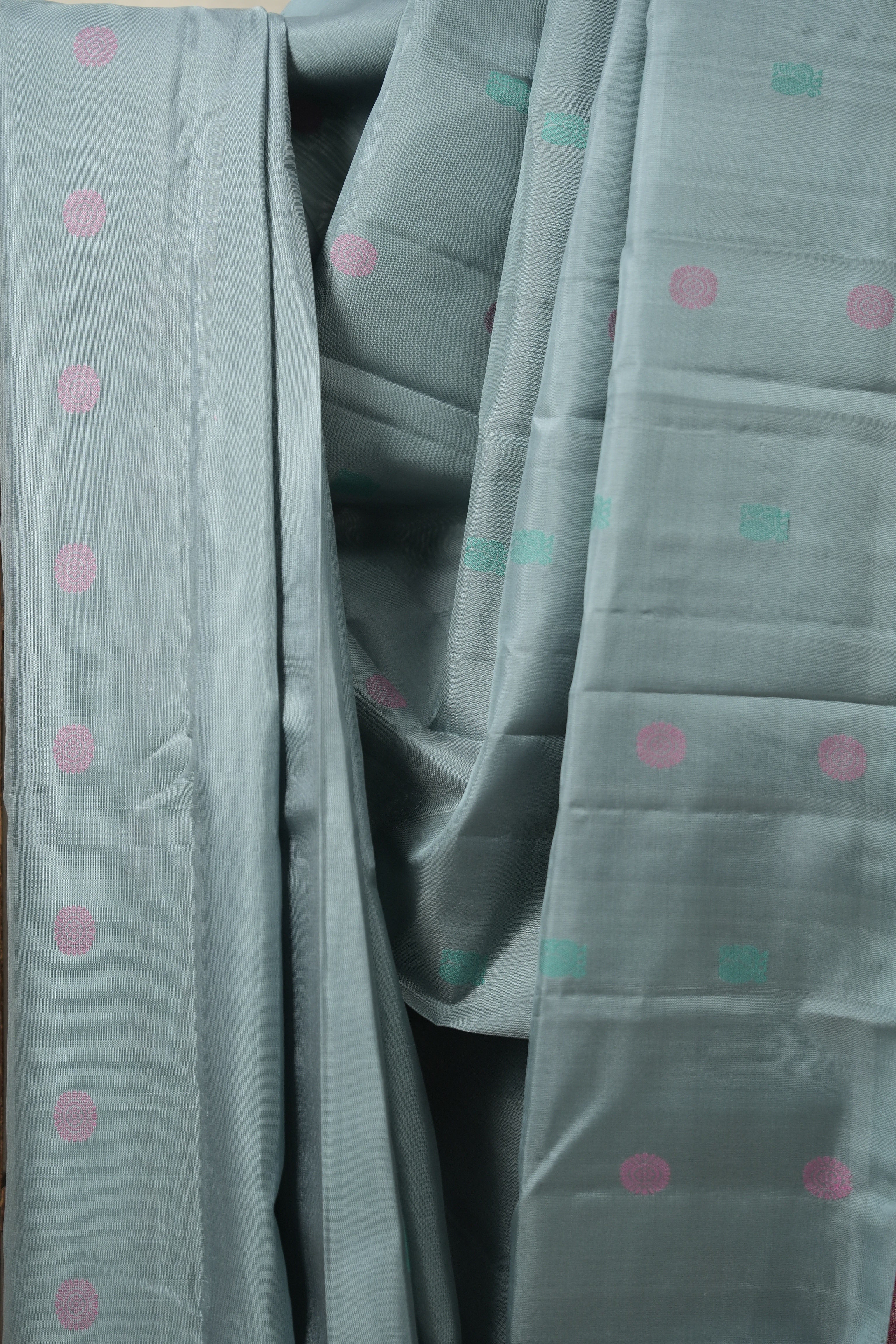 Powder Blue Kanjivaram Silk Saree - SRPBKSS987