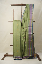 Mint Kanjivaram Silk Saree - SRMKSS978