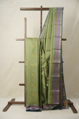 Mint Kanjivaram Silk Saree - SRMKSS978