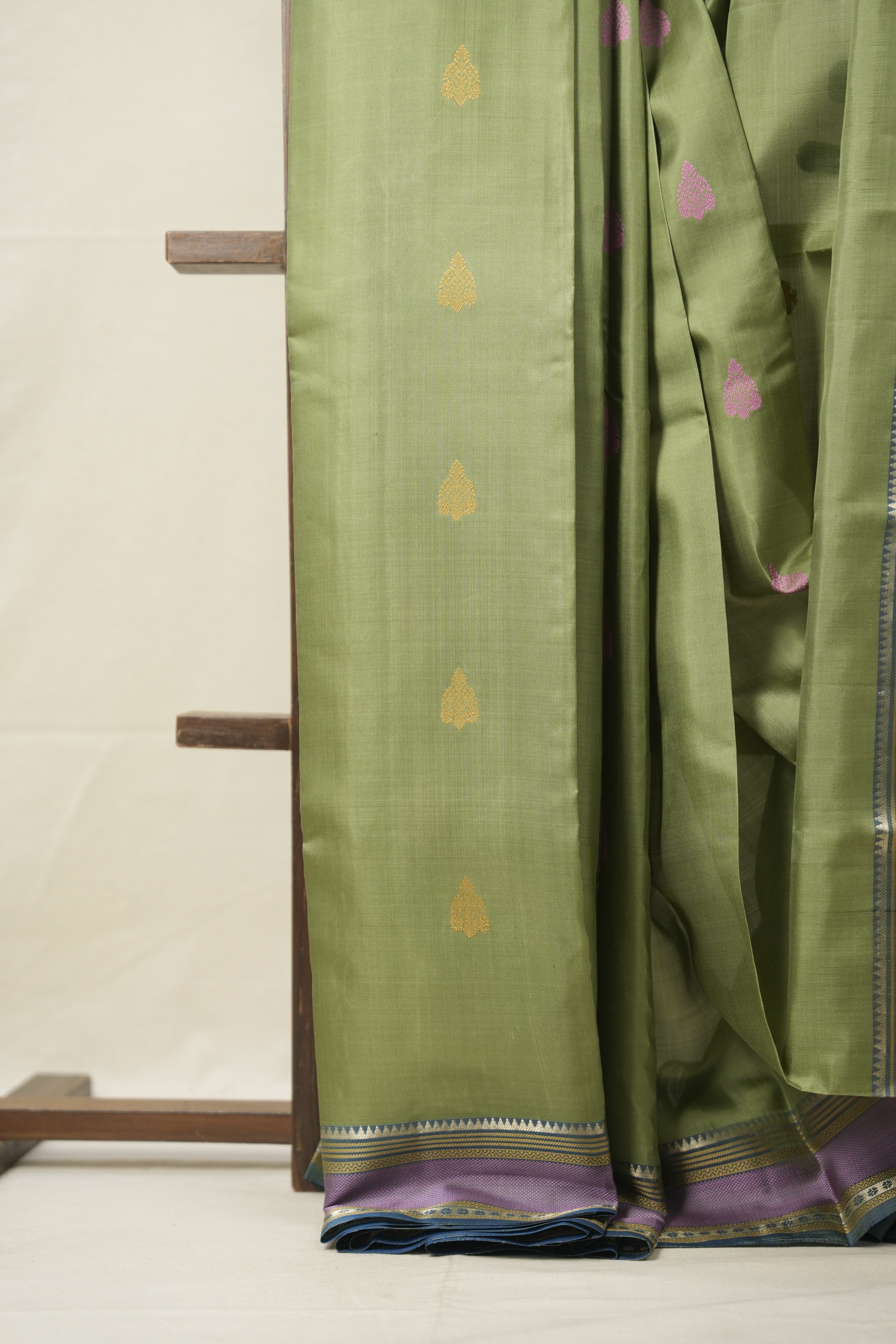 Mint Kanjivaram Silk Saree - SRMKSS978