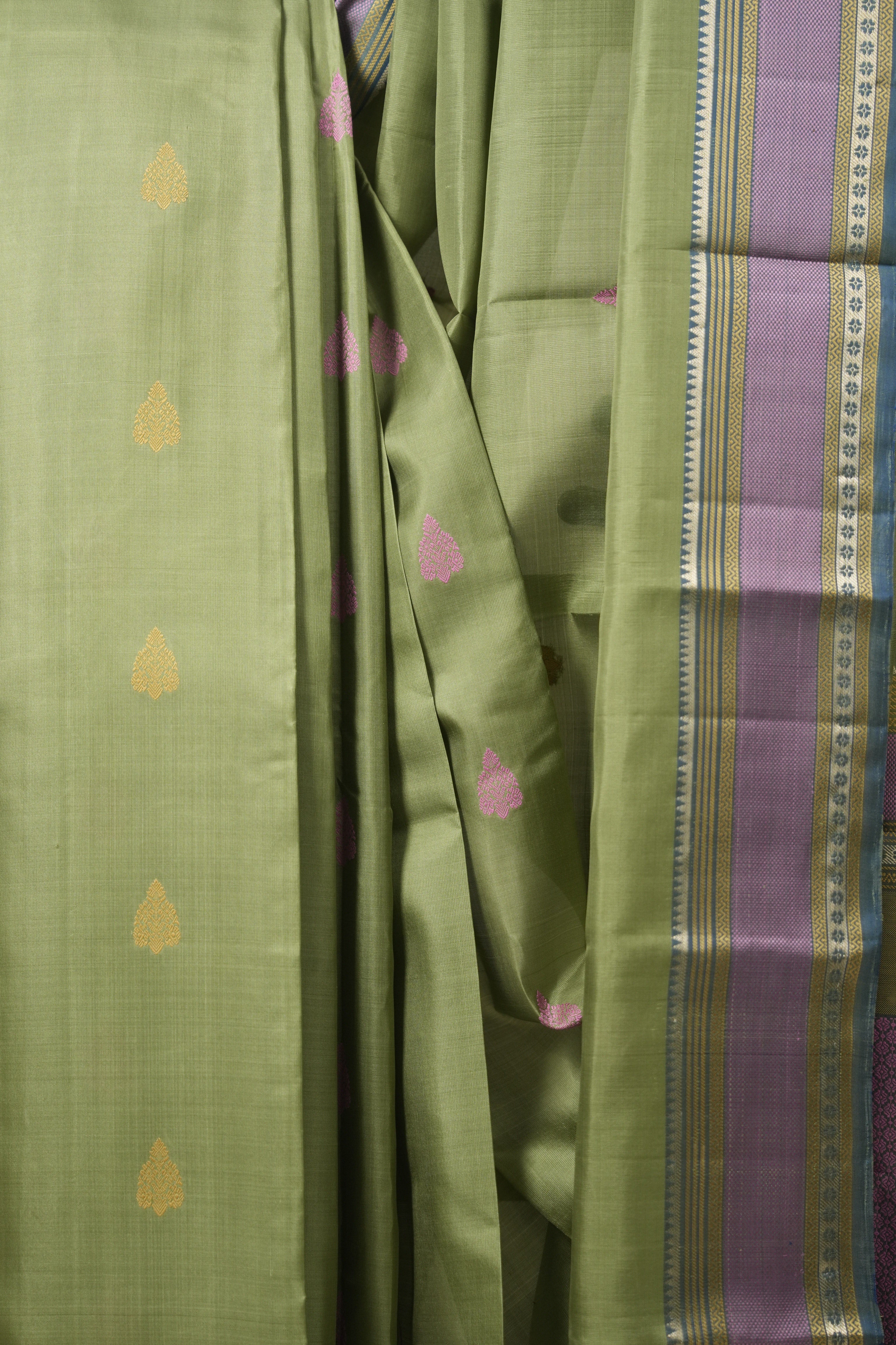 Mint Kanjivaram Silk Saree - SRMKSS978