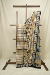 Cream HBP Cotton Saree - SRCCS3414