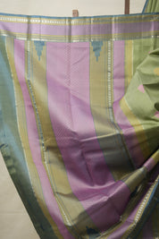 Mint Kanjivaram Silk Saree - SRMKSS978