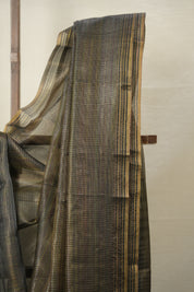 Green-Black Tissue Tussar Silk Saree - SRGBTTSS600