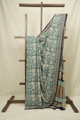 Green HBP Cotton Saree - SRGCS3415