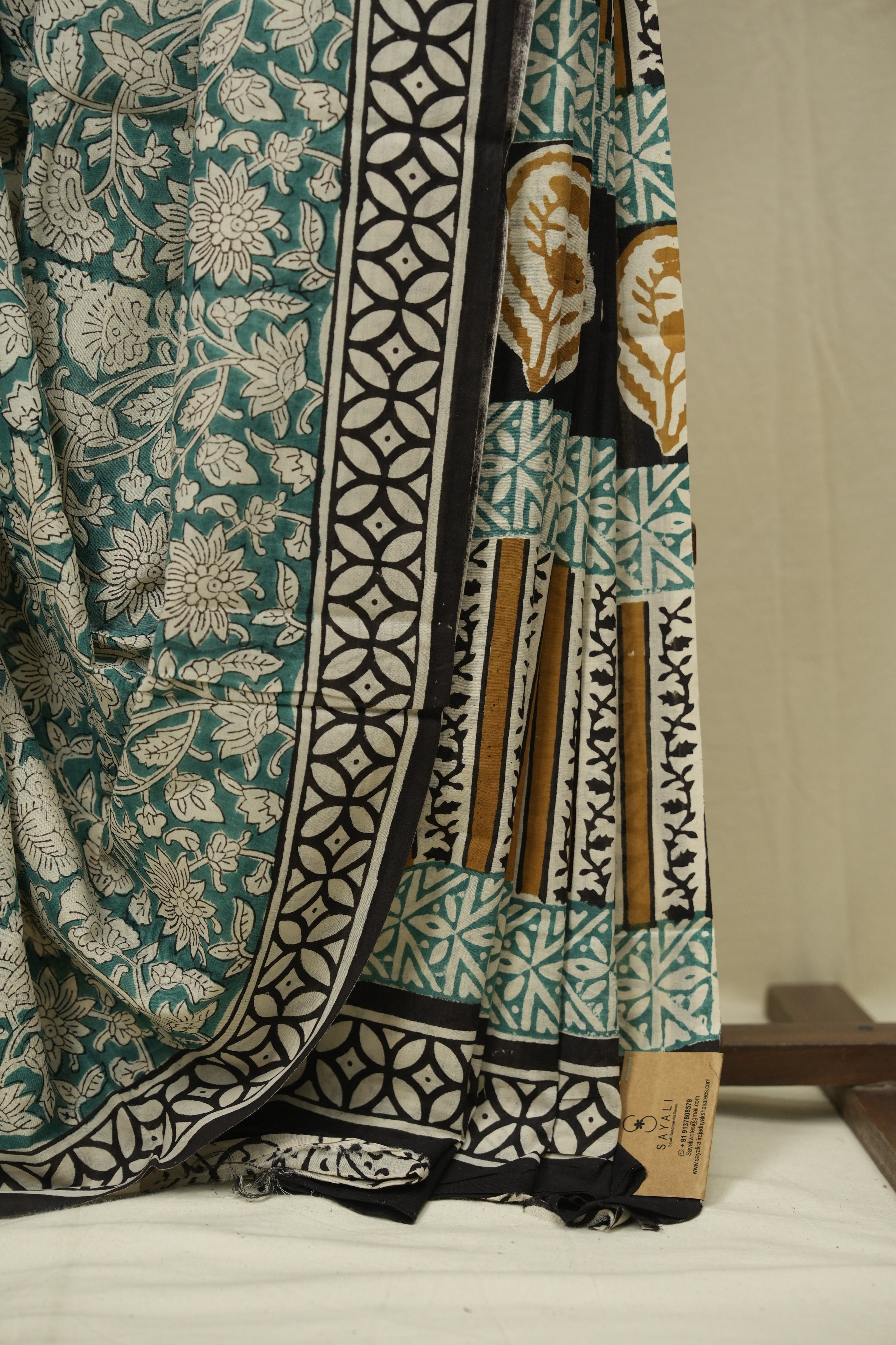 Green HBP Cotton Saree - SRGCS3415