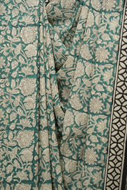 Green HBP Cotton Saree - SRGCS3415