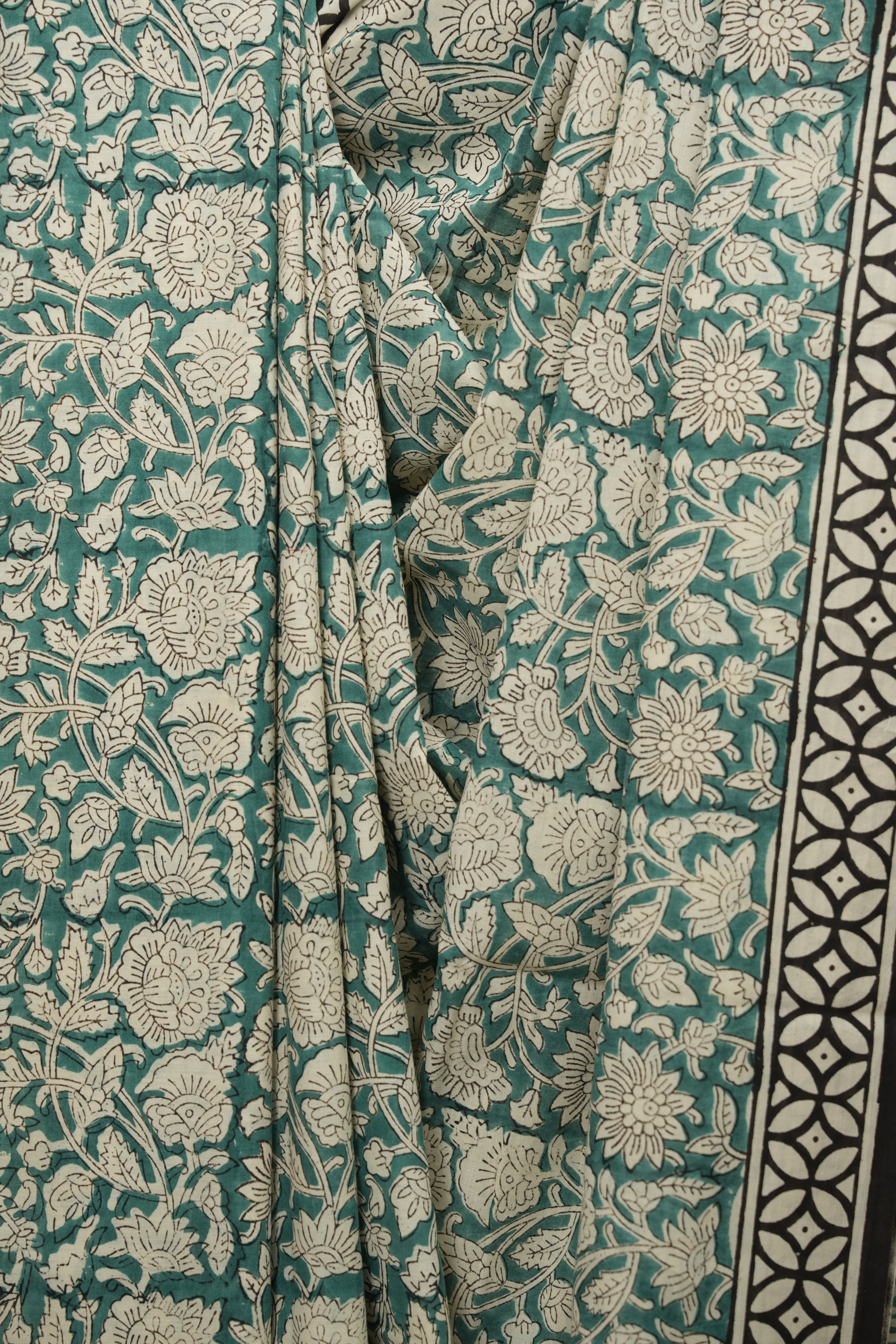 Green HBP Cotton Saree - SRGCS3415