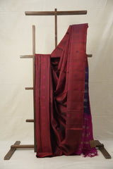 Maroon Kanjivaram Silk Saree - SRMKSS977