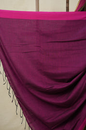 Coffee Brown Bengal Cotton Saree With Lace - SRCBBCSL01