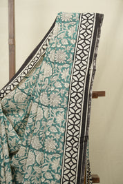 Green HBP Cotton Saree - SRGCS3415