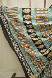 Green HBP Cotton Saree - SRGCS3415