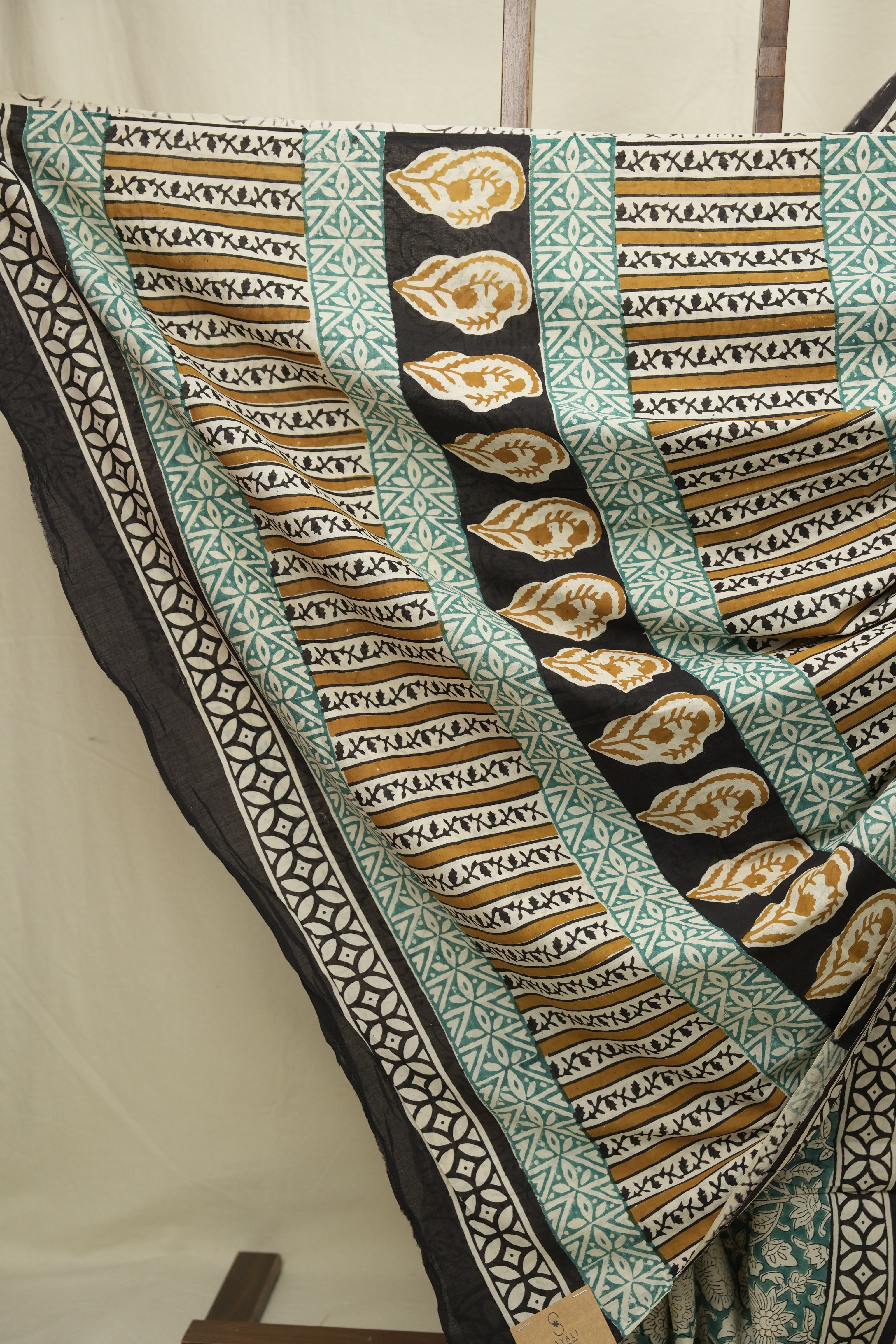 Green HBP Cotton Saree - SRGCS3415