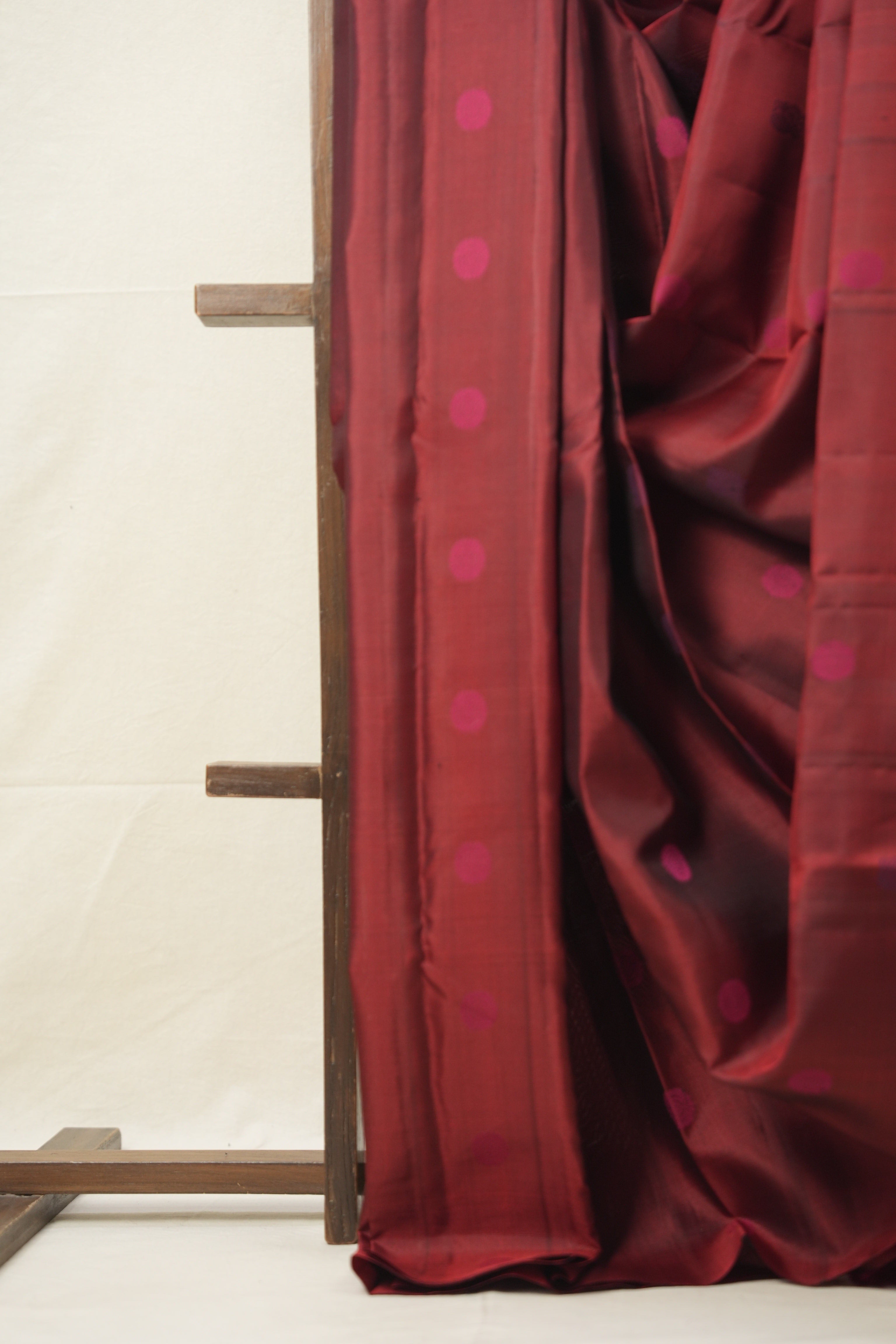 Maroon Kanjivaram Silk Saree - SRMKSS977