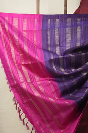 Maroon Kanjivaram Silk Saree - SRMKSS977