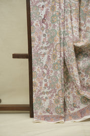 White HBP Cotton Saree - SRWCS3416