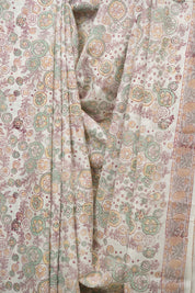 White HBP Cotton Saree - SRWCS3416