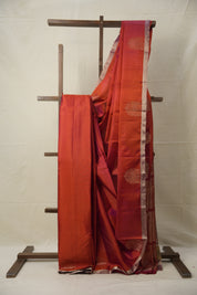 Two Tone Red Kanjeevaram Silk Saree - SRTTRKSS985