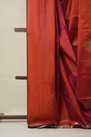 Two Tone Red Kanjeevaram Silk Saree - SRTTRKSS985
