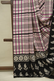 Cream HBP Cotton Saree - SRCCS3417