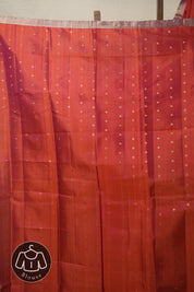 Two Tone Red Kanjeevaram Silk Saree - SRTTRKSS985