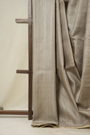 Sage Grey Tussar Silk Saree - SRSGTSS1728