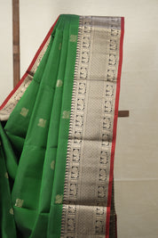 Green Kanjivaram Silk Saree - SRGKSS971