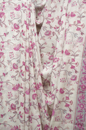 White HBP Cotton Saree - SRWCS3420
