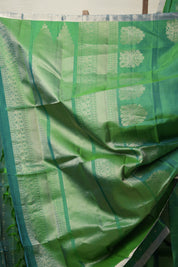 Grass Green Kanjivaram Silk Saree - SRGGKSS975