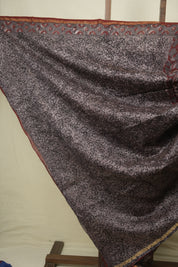 Maroon HBP Cotton Silk Saree With Chanderi Border - SRMCSS1785
