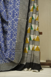 Blue HBP Cotton Saree - SRBCS3422