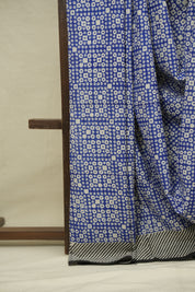 Blue HBP Cotton Saree - SRBCS3422