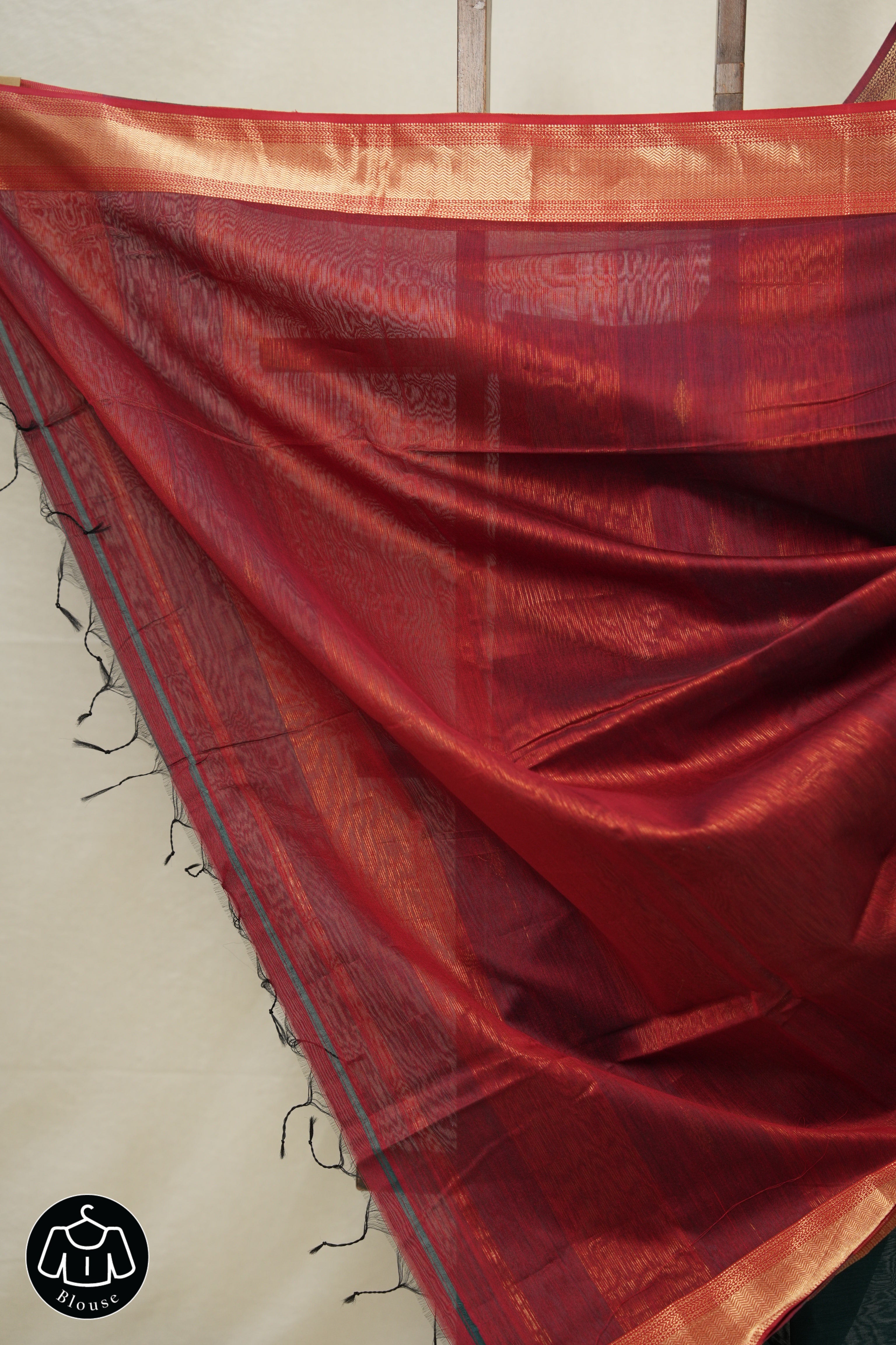 Peacock Green Maheshwari Saree - SRPGMS902