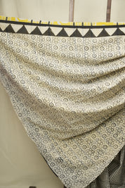 Black White HBP Cotton Saree - SRBWCS3399