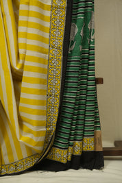 Yellow HBP Cotton Saree - SRYCS3400