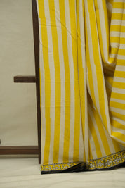 Yellow HBP Cotton Saree - SRYCS3400